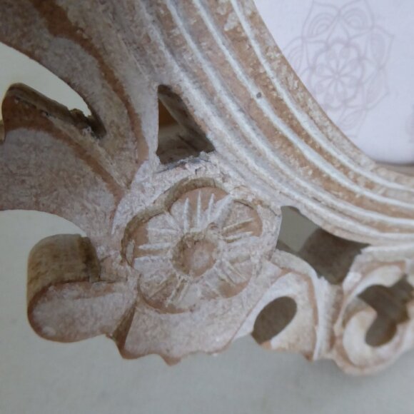 NEW 4” x 6” 5” x 7” OVAL RUSTIC CARVED ANTIQUE PICTURE FRAME SHABBY CHIC 3 QTY - Picture 9 of 16